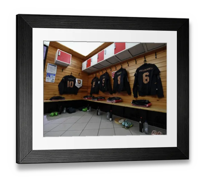 Framed Print : Arsenal Women's Kit Preparation at Ajax: UEFA Women's Champions League Second Qualifying Round Second Leg Framed Print : Arsenal Women's Kit Preparation at Ajax: UEFA Women's Champions League Second Qualifying Round Second Leg