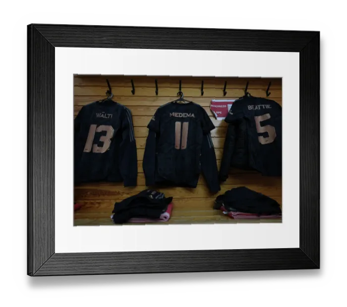 Framed Print : Arsenal FC's Champions League Preparation: Gearing Up for Ajax Showdown - The Changing Room