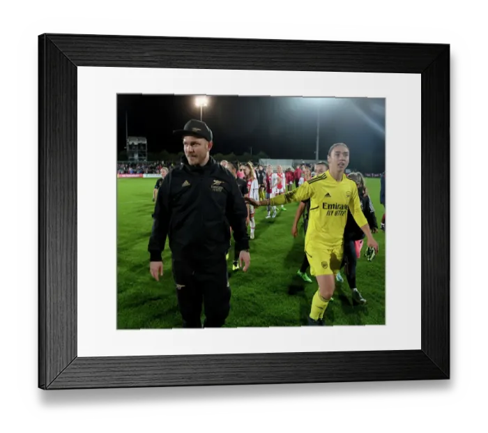 Framed Print : Arsenal Women Face AFC Ajax in UEFA Champions League Second Qualifying Round