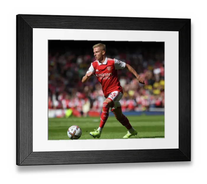 Framed Print : Arsenal's Zinchenko Goes Head-to-Head with Tottenham in Intense 2022-23 Premier League Showdown