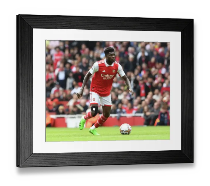 Framed Print : Thomas Partey in Action: Arsenal vs. Tottenham Rivalry Clash, Premier League 2022-23