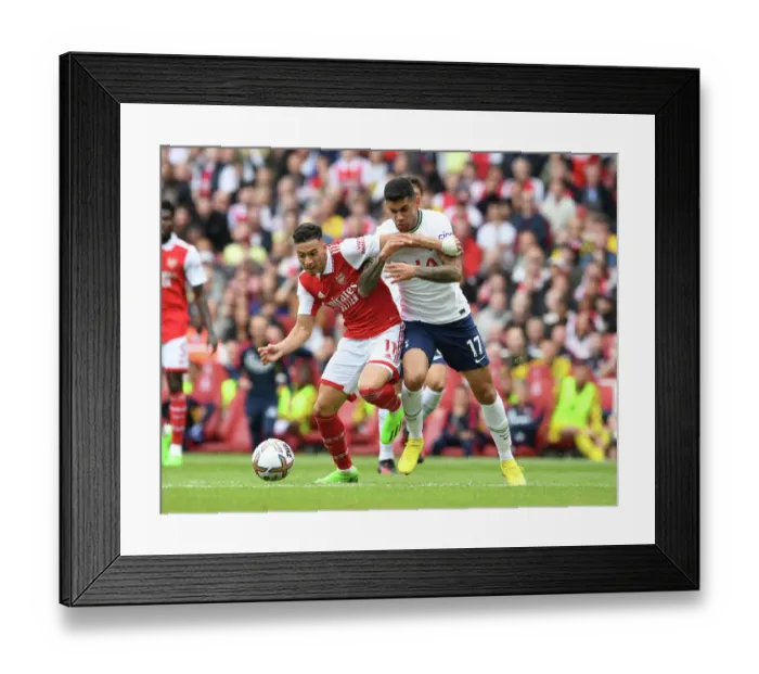 Framed Print : Martinelli vs. Romero: A Premier League Showdown at Emirates Stadium (2022-23) - Arsenal vs. Tottenham Framed Print : Martinelli vs. Romero: A Premier League Showdown at Emirates Stadium (2022-23) - Arsenal vs. Tottenham