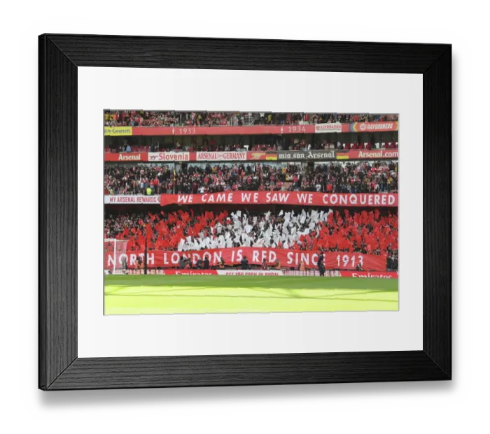 Framed Print : Arsenal vs. Tottenham: Passionate Fans Gather at Emirates Stadium for Premier League Showdown (2022-23) Framed Print : Arsenal vs. Tottenham: Passionate Fans Gather at Emirates Stadium for Premier League Showdown (2022-23)