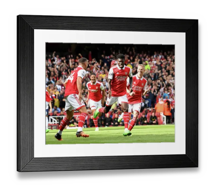 Framed Print : Thomas Partey Scores First Goal: Arsenal vs. Tottenham, Premier League 2022-23 Framed Print : Thomas Partey Scores First Goal: Arsenal vs. Tottenham, Premier League 2022-23