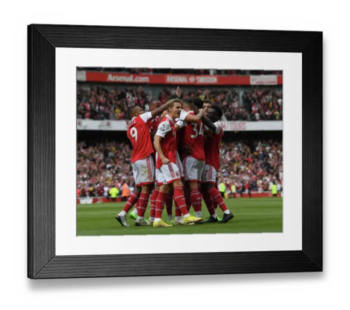Framed Print : Thomas Partey Scores First Goal: Arsenal's Victory Against Tottenham Hotspur in the 2022-23 Premier League