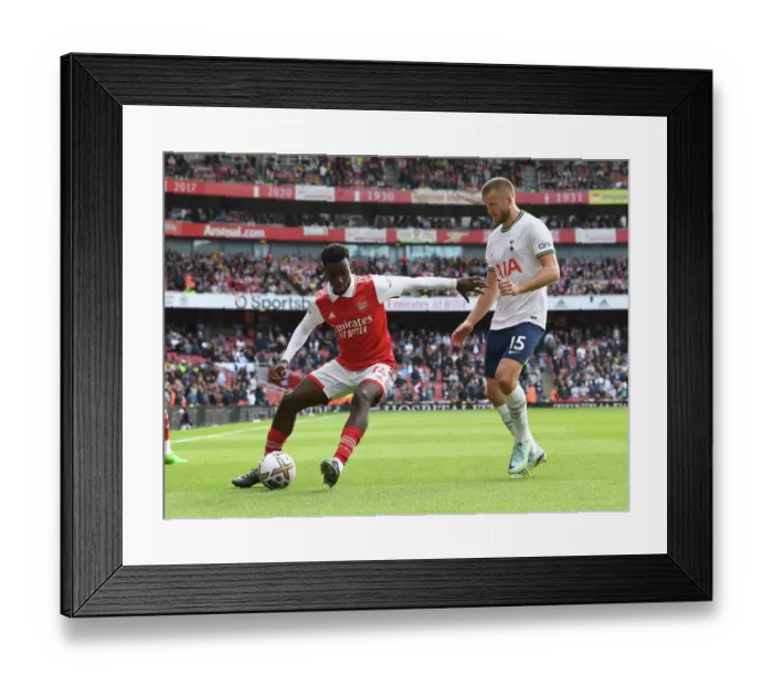 Framed Print : Arsenal vs. Tottenham: Nketiah vs. Dier - Intense Battle in the 2022-23 Premier League Framed Print : Arsenal vs. Tottenham: Nketiah vs. Dier - Intense Battle in the 2022-23 Premier League