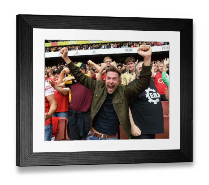 Framed Print : Arsenal's Triumphant Derby: Fans Euphoria over Tottenham Victory, Premier League 2022-23 Framed Print : Arsenal's Triumphant Derby: Fans Euphoria over Tottenham Victory, Premier League 2022-23