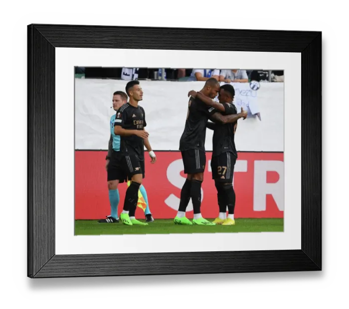 Framed Print : Arsenal's Marquinhos Scores First Goal in Europa League Group A Match Against FC Zurich Framed Print : Arsenal's Marquinhos Scores First Goal in Europa League Group A Match Against FC Zurich
