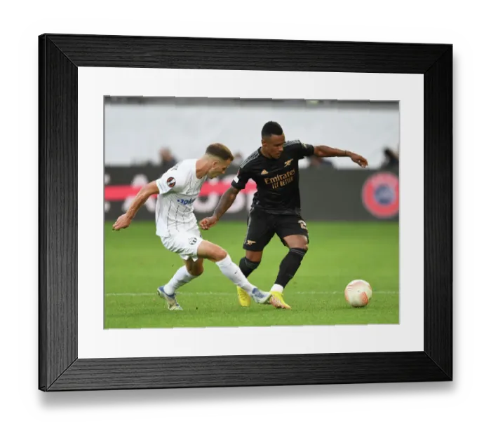 Framed Print : Marquinhos in Action: Arsenal vs. FC Zurich, UEFA Europa League 2022-23