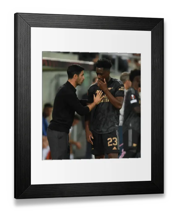 Framed Print : Mikel Arteta Guides Arsenal in Europa League Clash against FC Zurich (2022-23) Framed Print : Mikel Arteta Guides Arsenal in Europa League Clash against FC Zurich (2022-23)