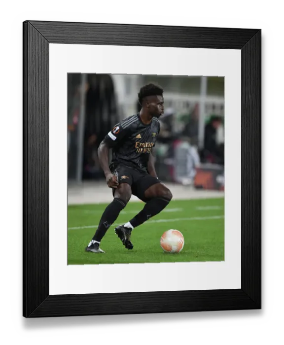 Framed Print : Bukayo Saka Shines: Arsenal's Europa League Victory Over FC Zurich
