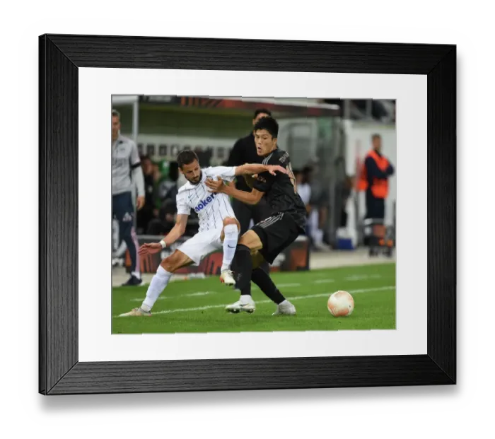 Framed Print : Tomiyasu vs. Marchesano: Arsenal's Battle in Europa League Against FC Zurich Framed Print : Tomiyasu vs. Marchesano: Arsenal's Battle in Europa League Against FC Zurich