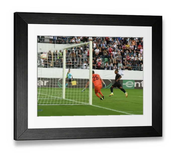 Framed Print : Marquinhos Scores First Arsenal Goal in 2022-23 UEFA Europa League: FC Zurich vs Arsenal