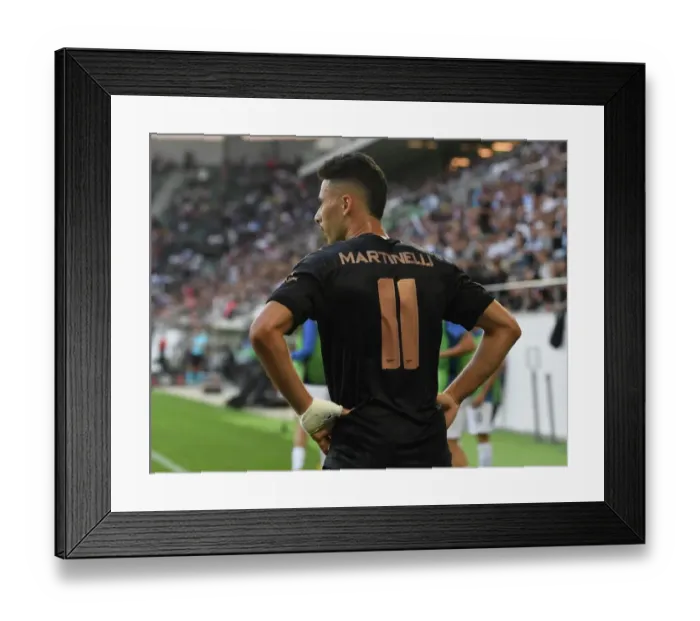 Framed Print : Martinelli's Europa League Debut: Arsenal Star Shines Against FC Zurich