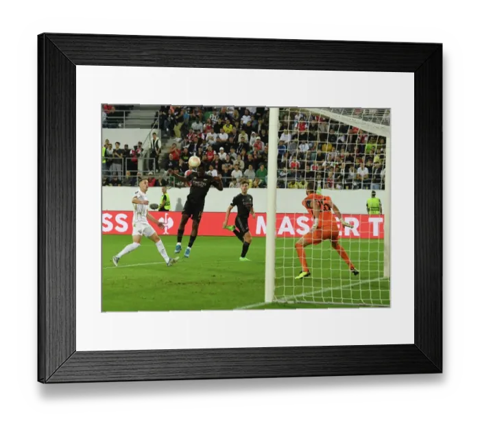Framed Print : Eddie Nketiah Scores as Arsenal Secures UEFA Europa League Victory over FC Zurich