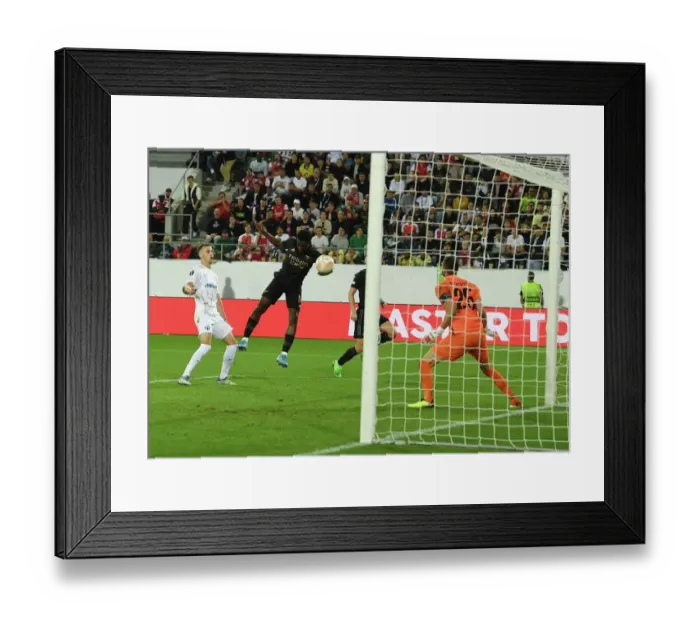 Framed Print : Arsenal's Eddie Nketiah Scores in UEFA Europa League Victory over FC Zurich