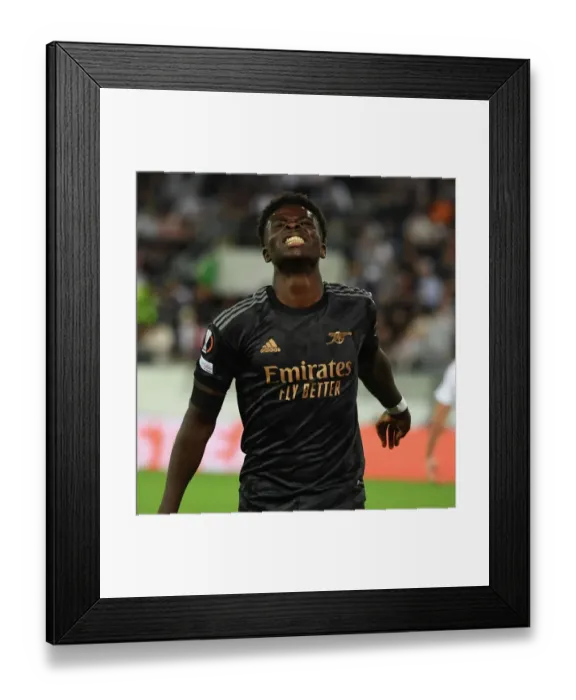 Framed Print : Bukayo Saka's Breakout Performance: Arsenal's Europa League Victory over FC Zurich