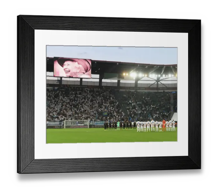 Framed Print : Arsenal Honors Queen Elizabeth with Silence in UEFA Europa League Match against FC Zurich, 2022-23