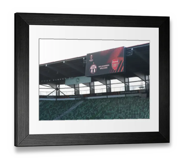 Framed Print : Arsenal Faces FC Zurich in Europa League Showdown at Kybunpark, Switzerland Framed Print : Arsenal Faces FC Zurich in Europa League Showdown at Kybunpark, Switzerland