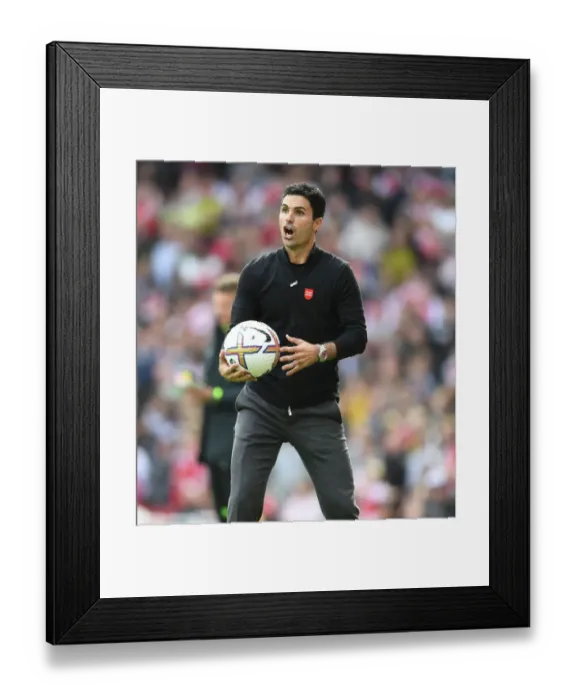 Framed Print : Mikel Arteta vs. Tottenham: 2022-23 Premier League Clash at Emirates Stadium