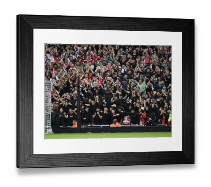 Framed Print : Arsenal vs. Tottenham: Intense Rivalry in the Premier League, London 2022