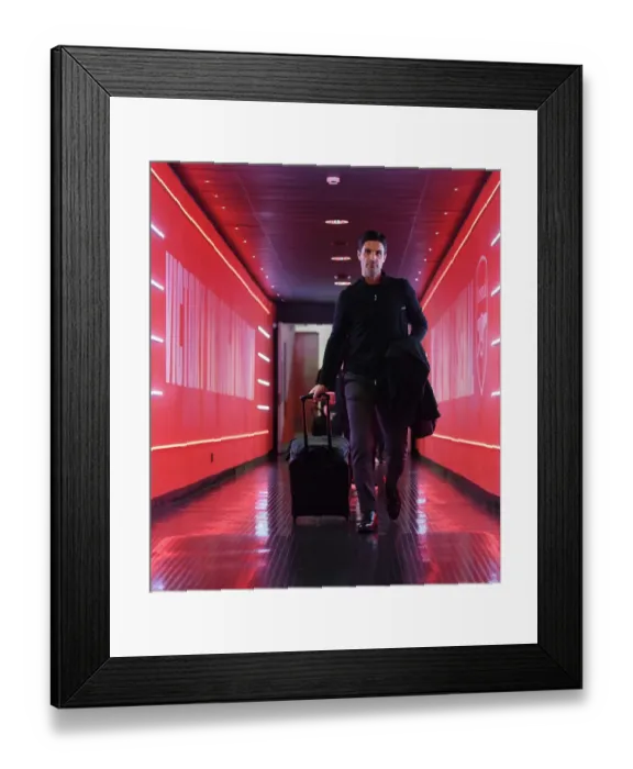 Framed Print : Mikel Arteta: Arsenal Manager Prepares for Arsenal vs. Tottenham Showdown (2022-23)