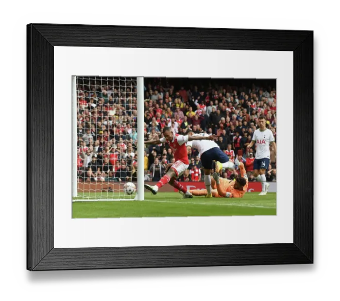 Framed Print : Gabriel Jesus Scores the Winning Goal: Arsenal's Victory over Tottenham in the 2022-23 Premier League