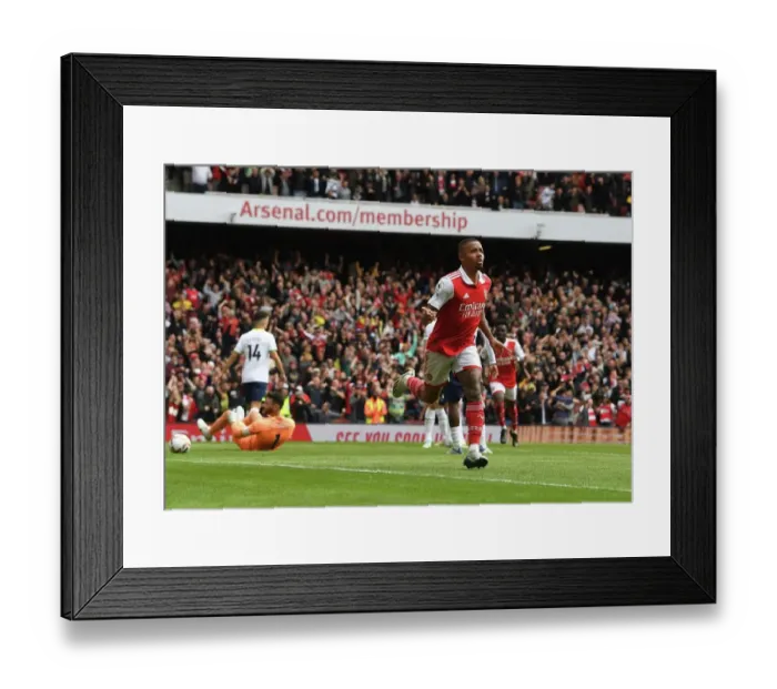 Framed Print : Gabriel Jesus's Brace: Arsenal Tops Tottenham in Premier League Showdown (2022-23) Framed Print : Gabriel Jesus's Brace: Arsenal Tops Tottenham in Premier League Showdown (2022-23)