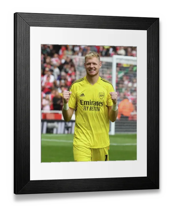Framed Print : Arsenal's Ramsdale Celebrates Derby Victory: Arsenal FC 1-0 Tottenham Hotspur (2022-23) Framed Print : Arsenal's Ramsdale Celebrates Derby Victory: Arsenal FC 1-0 Tottenham Hotspur (2022-23)
