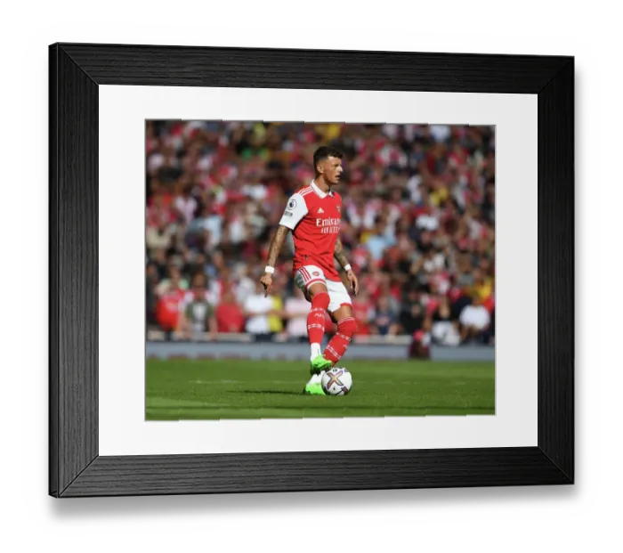 Framed Print : Arsenal's Ben White Stands Strong Against Tottenham in Intense 2022-23 Premier League Clash Framed Print : Arsenal's Ben White Stands Strong Against Tottenham in Intense 2022-23 Premier League Clash