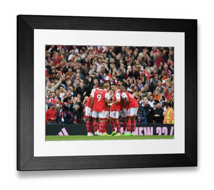 Framed Print : Arsenal Celebrates Thomas Partey's Goal Against Tottenham in 2022-23 Premier League Framed Print : Arsenal Celebrates Thomas Partey's Goal Against Tottenham in 2022-23 Premier League