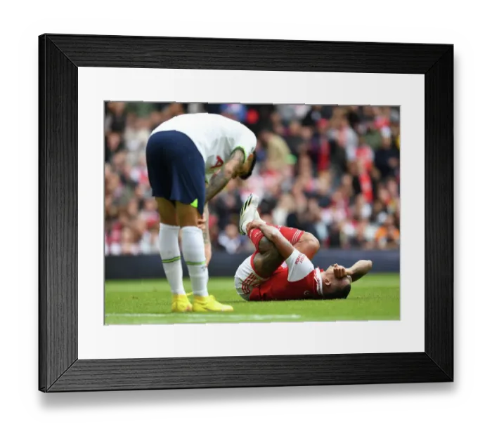 Framed Print : Clash of the London Giants: Arsenal vs. Tottenham - Battle for Supremacy (2022-23)