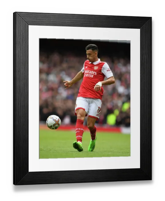 Framed Print : Arsenal's Martinelli Faces Off Against Tottenham in the 2022-23 Premier League
