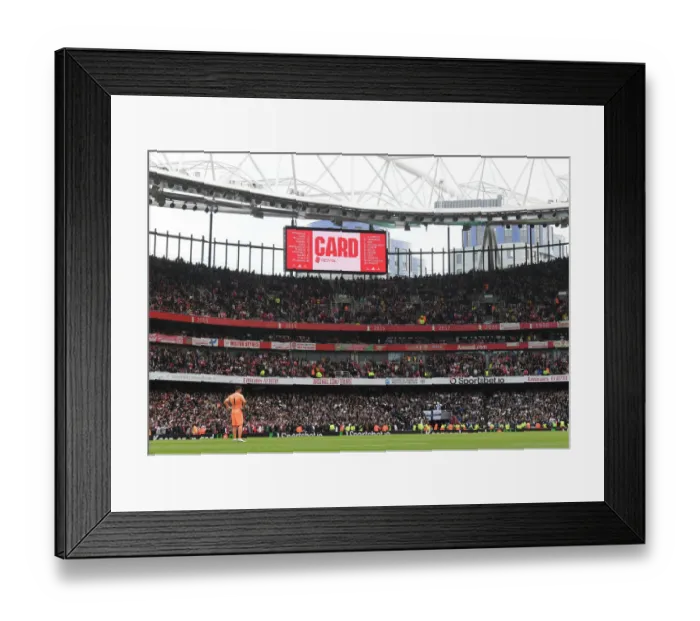 Framed Print : Arsenal vs. Tottenham: Premier League Showdown at Emirates Stadium