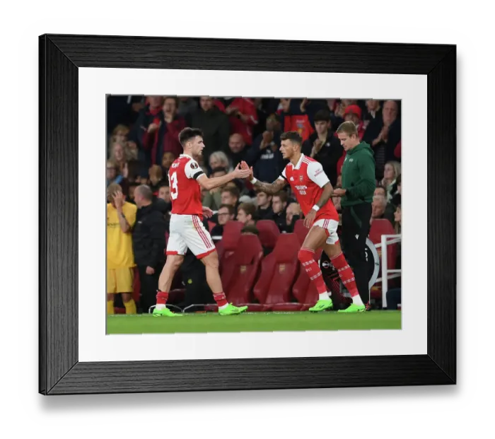 Framed Print : Arsenal: Tierney Replaced by White against FK Bodo / Glimt (UEFA Europa League 2022-23)