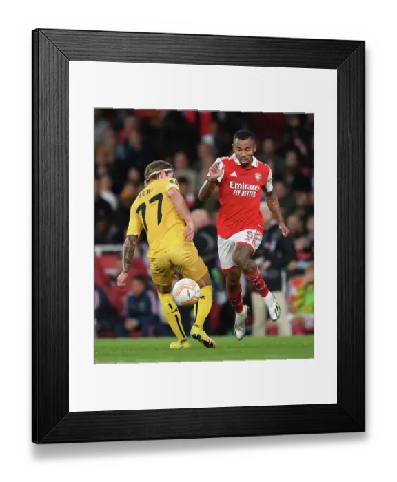 Framed Print : Arsenal vs FK Bodo / Glimt: Gabriel Jesus Faces Off in Europa League Clash Framed Print : Arsenal vs FK Bodo / Glimt: Gabriel Jesus Faces Off in Europa League Clash