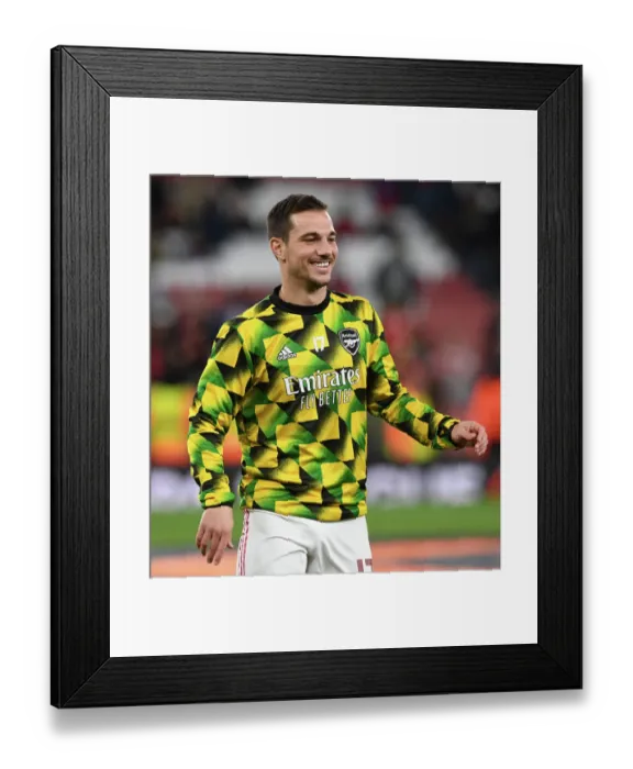 Framed Print : Arsenal FC vs FK Bodo / Glimt: Arsenal's Cedric Soares Prepares for UEFA Europa League Clash at Emirates Stadium Framed Print : Arsenal FC vs FK Bodo / Glimt: Arsenal's Cedric Soares Prepares for UEFA Europa League Clash at Emirates Stadium
