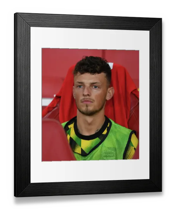 Framed Print : Arsenal FC vs FK Bodo / Glimt: Ben White Pre-Match, UEFA Europa League 2022-23