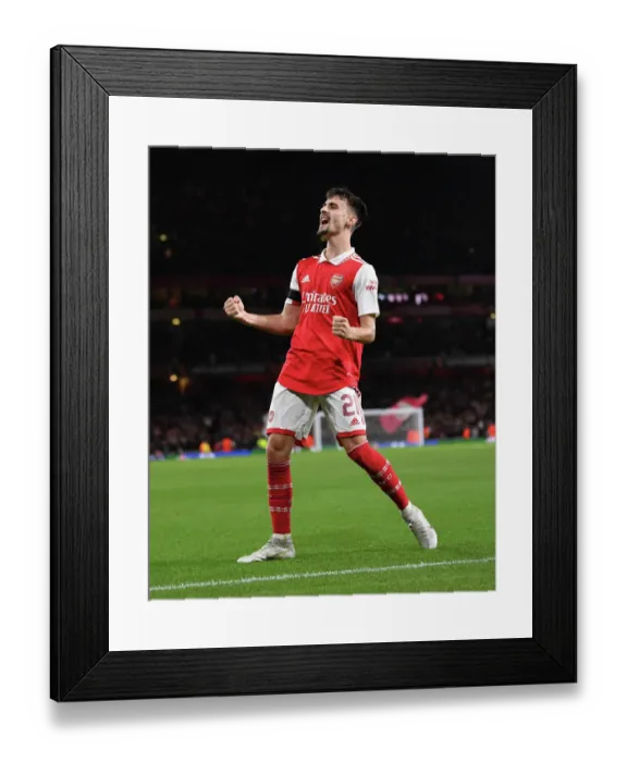Framed Print : Arsenal's Fabio Vieira Scores Third Goal vs. FK Bodo / Glimt in Europa League