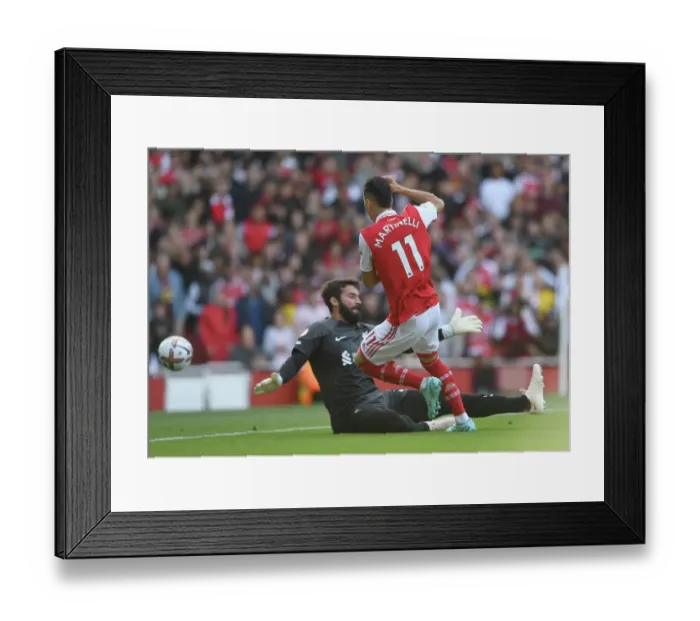 Framed Print : Martinelli Scores First Goal: Arsenal vs. Liverpool, Premier League 2022-23 Framed Print : Martinelli Scores First Goal: Arsenal vs. Liverpool, Premier League 2022-23