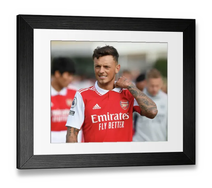 Framed Print : Arsenal FC 2022-23 First Team: Ben White Steps Up as Team Leader Framed Print : Arsenal FC 2022-23 First Team: Ben White Steps Up as Team Leader