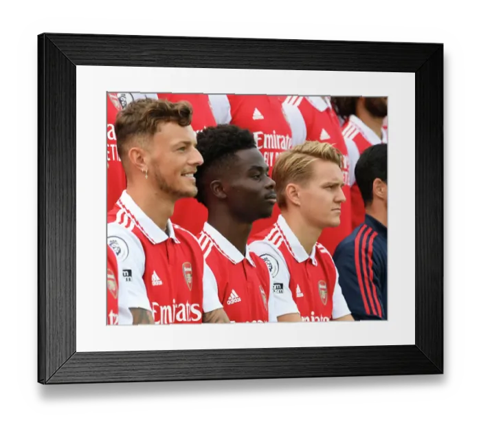 Framed Print : Arsenal FC 2022-23 First Team Squad: Bukayo Saka as New Team Leader