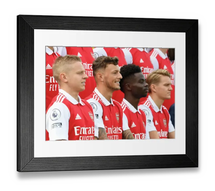 Framed Print : Arsenal FC 2022-23: Ben White Takes Charge - New Season First Team Squad Photo