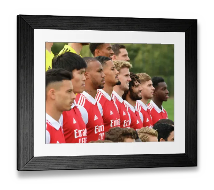 Framed Print : Arsenal First Team Squad 2022-23: William Saliba