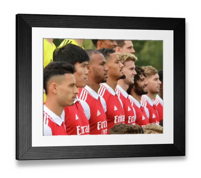 Framed Print : Arsenal First Team Squad 2022-23: Gabriel Magalhaes Taking Charge Framed Print : Arsenal First Team Squad 2022-23: Gabriel Magalhaes Taking Charge