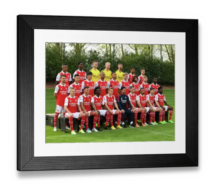 Framed Print : Arsenal First Team Squad 2022-23: Team Portrait