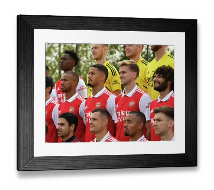 Framed Print : Arsenal First Team Squad 2022-23: Saliba and Holding Framed Print : Arsenal First Team Squad 2022-23: Saliba and Holding