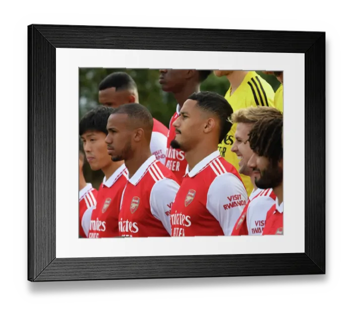 Framed Print : Arsenal First Team Squad 2022-23: William Saliba Steals the Limelight Framed Print : Arsenal First Team Squad 2022-23: William Saliba Steals the Limelight