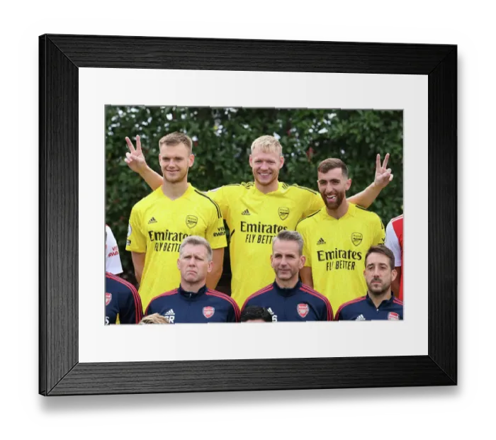 Framed Print : Arsenal FC 2022-23: A Trio of Goalkeepers - Hein, Ramsdale, and Turner