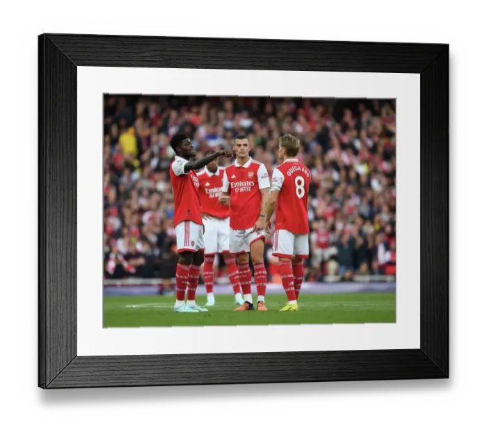 Framed Print : Arsenal's Partey, Xhaka, and Odegaard: United Front Against Liverpool in 2022-23 Premier League Framed Print : Arsenal's Partey, Xhaka, and Odegaard: United Front Against Liverpool in 2022-23 Premier League